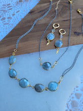 Load image into Gallery viewer, Winter Aquamarine Elegance (Mixed Metal & Silver & Blue)
