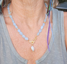 Load image into Gallery viewer, Venus Necklace (Aquamarine & Apatite & Gold)