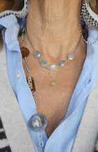 Load image into Gallery viewer, Winter Aquamarine Elegance (Mixed Metal & Silver & Blue)