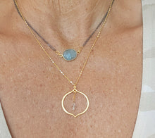 Load image into Gallery viewer, Dreamy Elegance (Mixed Metal & Gold & Aquamarine)