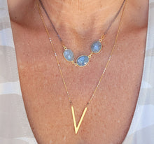 Load image into Gallery viewer, Dreamy Elegance (Mixed Metal & Gold & Aquamarine)