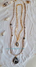 Load image into Gallery viewer, Beach Treasures II π§ββοΈπ (Gold & black & White & Shell)