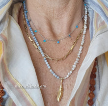 Load image into Gallery viewer, Fringe Benefits with Opal (Silver & Gold)