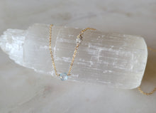 Load image into Gallery viewer, Sky-blue Topaz Orb (Blue & Gray & Gold) ♑