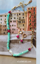 Load image into Gallery viewer, Briana - Amazonite Ruby Pearl