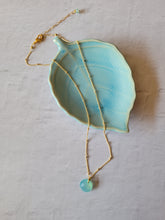 Load image into Gallery viewer, Chalcedony Disk (Gold, Silver, Blue)