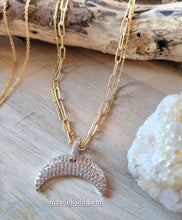 Load image into Gallery viewer, Crescent Moon: Mixed Metals (Gold & Silver)