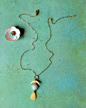 Load image into Gallery viewer, Crescent Moon Drop 💧 (White & Gold)