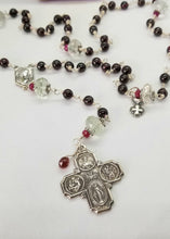 Load image into Gallery viewer, Radiate your Inner Madonna🙏📿: Keep-The-Faith Rosary (Red & Green & Silver)