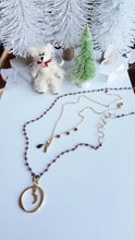 Load image into Gallery viewer, January birthstone: Garnet (Gold & Red)