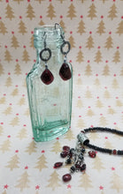 Load image into Gallery viewer, Rich Red Garnet Dot Earrings