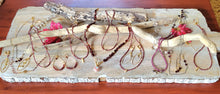 Load image into Gallery viewer, Holiday π Set: Garnet Classico on Oxi Silver Chain (Red & Silver)