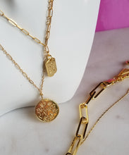 Load image into Gallery viewer, LinkedIn: Lucky 🍀 Paperclip (Gold & Lucky Charms: Happy Buddha, Shamrock 🍀)