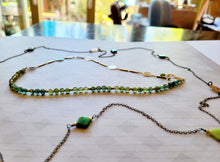 Load image into Gallery viewer, Green Apatite Mandala 💮 (Green with Gold)