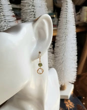 Load image into Gallery viewer, Green Garnet Cube Earrings
