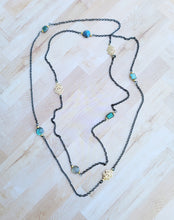 Load image into Gallery viewer, Labradorite on Gunmetal