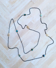 Load image into Gallery viewer, Labradorite on Gunmetal