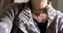 Load image into Gallery viewer, Gunmetal Jane: Star, Moonstone, Labradorite or Rosequartz (White, Pink, Gray)