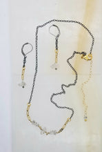 Load image into Gallery viewer, Herkimer Diamonds on Oxi Silver Chain (short)
