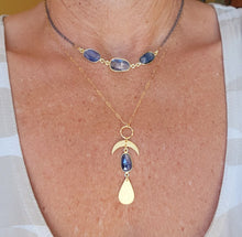 Load image into Gallery viewer, Kyanite Elegance (Mixed Metal & Gold & Denim Blues)