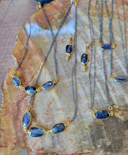 Load image into Gallery viewer, Kyanite Elegance (Mixed Metal & Gold & Denim Blues)