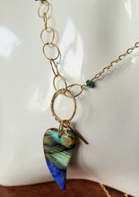 Load image into Gallery viewer, Labradorite Lapis Blue Heart