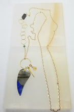 Load image into Gallery viewer, Labradorite Lapis Blue Heart