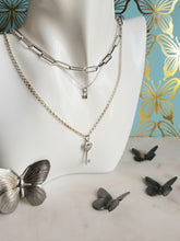 Load image into Gallery viewer, LinkedIn: Silver Trio with charms (Hit refresh on ZOOM calls 😍)