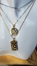 Load image into Gallery viewer, Moon Phases & Starry Sky with Moon Tag (Gold CZ Stars)