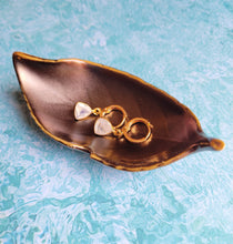 Load image into Gallery viewer, Moonstone Bliss Earrings (white & gold  ♊ Gemini)