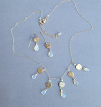 Load image into Gallery viewer, Opal Gold Cloud Earrings