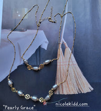 Load image into Gallery viewer, Pearly Grace (Gray Pearls & Gold)