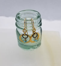 Load image into Gallery viewer, Petite Gold Circles with Gemstones