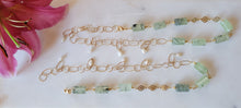 Load image into Gallery viewer, Prehnite Rolls on Gold (Green)