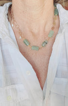 Load image into Gallery viewer, Prehnite Rolls on Gold (Green)