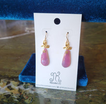 Load image into Gallery viewer, Sapphire Blue (and PINK) on Gold Petals (Virgo ♍︎)