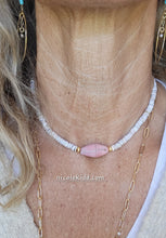 Load image into Gallery viewer, Beach Treasures III: Java Glass Chokers π§ββοΈπ (Coral Pink, Pistaccio Gree and Turquoise Blue Java Glass)