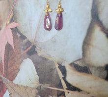 Load image into Gallery viewer, Sapphire Blue (and PINK) on Gold Petals (Virgo ♍︎)