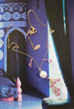 Load image into Gallery viewer, Pink Topaz on Baroque Pearl