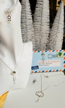 Load image into Gallery viewer, Spring Rain: Blue Cloud (Silver & Sky Blue Aquamarine / March Birthstone)