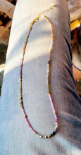 Load image into Gallery viewer, Royal Wisdom: Multi-hue Sapphires Minimalist (Blue Green Pink Gold)