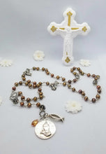 Load image into Gallery viewer, Radiate your Inner Madonna ✞🙏📿: Serenity Rosary (Gold, Copper & Silver)