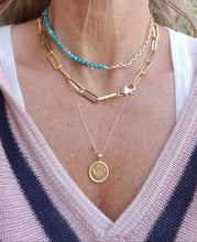 Load image into Gallery viewer, Summer Gold Lore (Turquoise & White & Silver Freshwater Pearls 🦪)