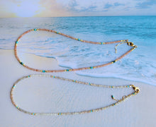Load image into Gallery viewer, Sun ๐ & Moon ๐ Gemstones (Minimalist & Turquoise, Moonstone, Sunstone)