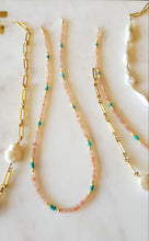 Load image into Gallery viewer, Sun ๐ & Moon ๐ Gemstones (Minimalist & Turquoise, Moonstone, Sunstone)