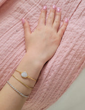 Load image into Gallery viewer, Gemstone Tennis Bracelet (Gold)