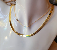 Load image into Gallery viewer, Sky-blue Topaz Orb (Blue & Gray & Gold) ♑