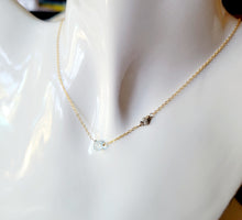 Load image into Gallery viewer, Sky-blue Topaz Orb (Blue & Gray & Gold) ♑