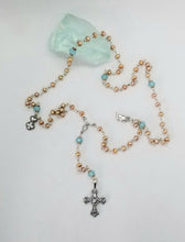 Load image into Gallery viewer, Radiate your Inner Madonna ♰🙏📿: Virtue (Champage & Silver & Blue)