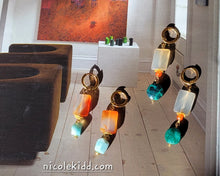 Load image into Gallery viewer, Punta Cana: Carnelian Chiclets with Larimar &amp; Chrysocolla
